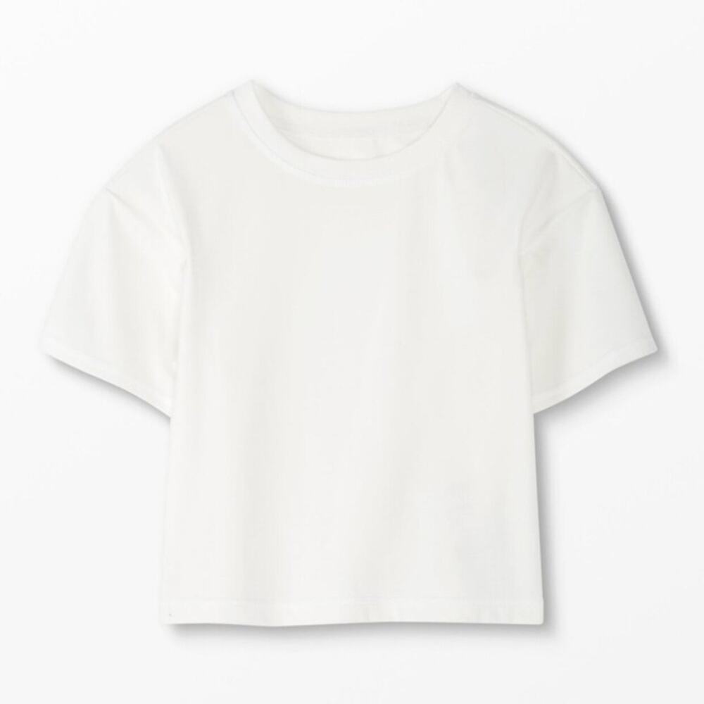 Hanna Andersson NWT 6/7 Yrs Active Made-To-Cool Summer White Tee.
